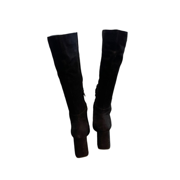 Steve Madden Pointed Toe Over the Knee Ninny Suede Leather Boots Black 8.5M NWOT - Picture 5 of 10